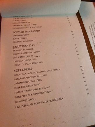 Bark bar menu