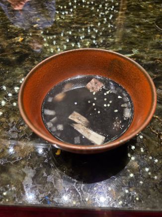 Squid ink soup