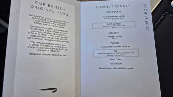Light evening meal. 