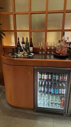 Some of the self serve alcohol selection