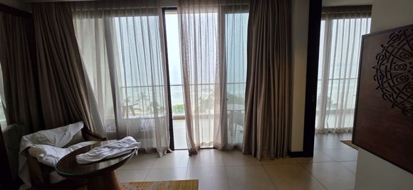 Suite balcony inside the main bedroom (the front balcony stretched across both rooms)