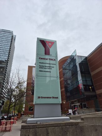 The YMCA recreation centre. It has a swimming pool, gym and more