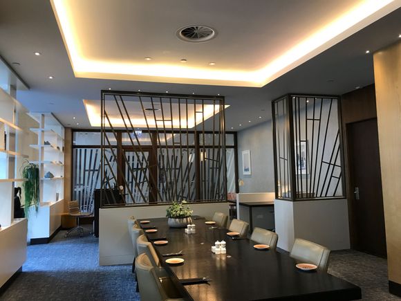 Breakfast at the lounge
Tables are set