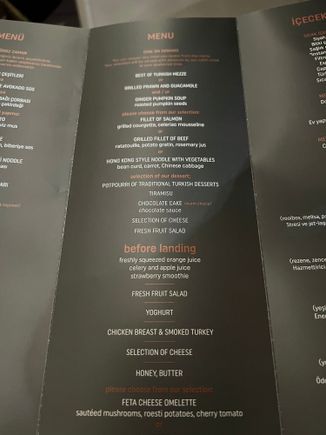 Food pics were too dark but managed to get a clear pic of the menu. Sin-ist.
