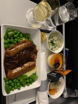 Sausage and Mash, could have done with a little bit more gravy but was good. Staff very good on keeping the glasses topped up too! 