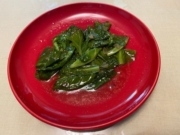 Stir fried baby kai lan