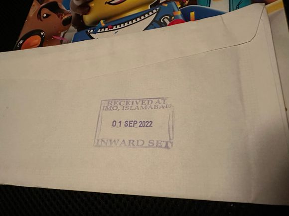 Maybe this is why it took 45 days to receive 
