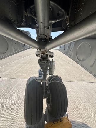 Entry/exit into the forward section is behind the nose wheel