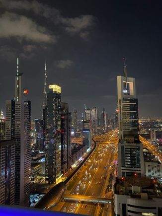 After receiving my upgrade to a suite that had no view other than the building 20 feet outside my balcony, I kindly requested to be “downgraded” to this amazing corner room on SZR. The sole reason why I picked this hotel! Four Points SZR