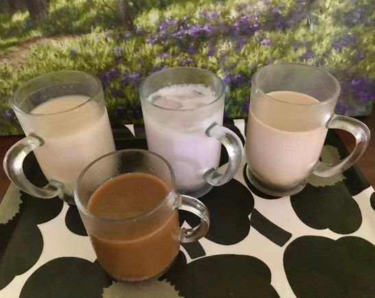 Various iced coffees 