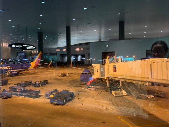 Waiting to board in Tampa