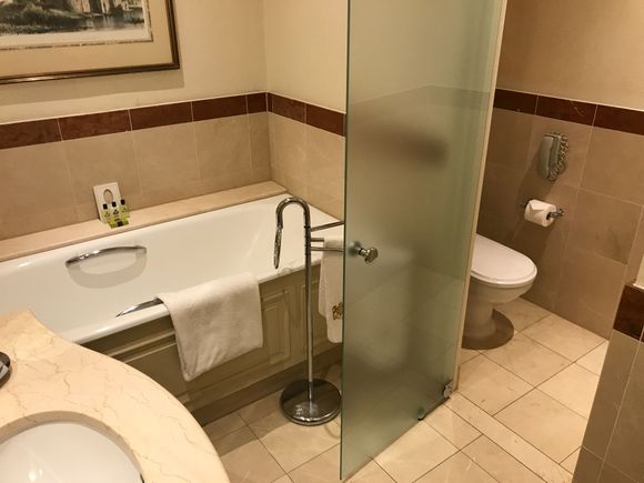 Bathroom - tub and toilet