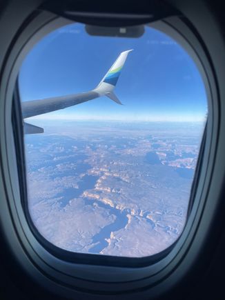 Office View of Grand Canyon from FL380.