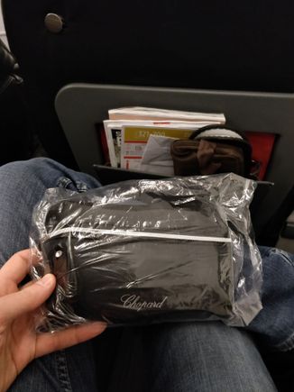TK Airbus 321 business class Chopard amenity kit