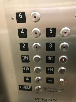 Internal hotel elevator