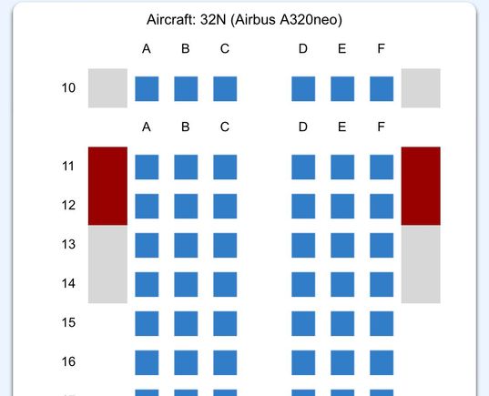 Not a spare nor blocked seat…