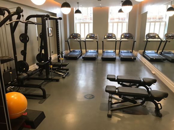 View into the second gym room