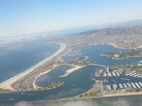 Mission Bay with La Jolla to the distance