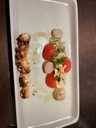 Charred octopus
