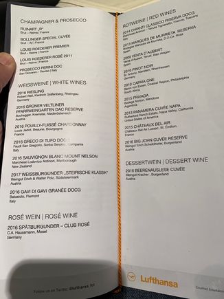 Here is the FCL wine list...