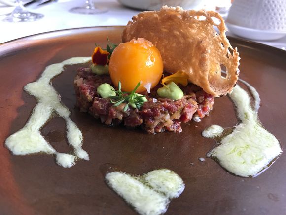 Steak Tartare
( egg cooked at 64 degrees - the meat slightly smoked)