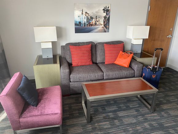 Loews Hollywood Hotel Junior King Suite Sitting Area
