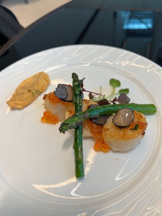 Scallops with gojuchang sauce - very nice dish