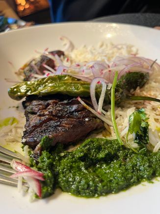 Steak (lunch). Very good