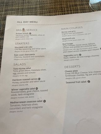 Most these things were on the Club menu