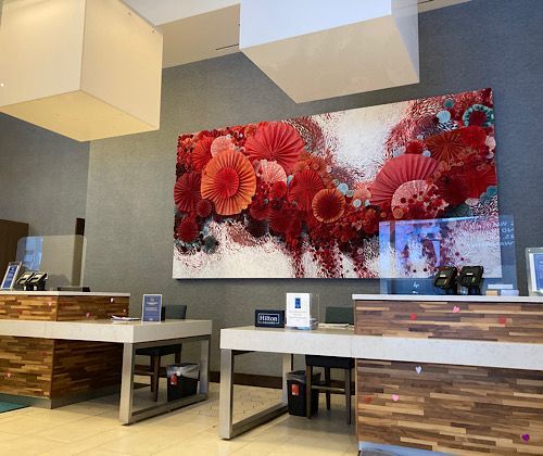 Homewood and Hampton front desks. 
