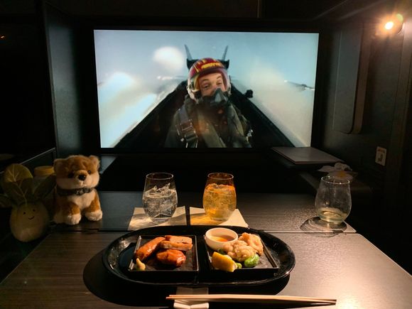 Top Gun plus Hibiki 21 plus a nice shochu and snacks.
