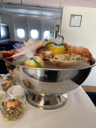 They served it from the trolley on LX14 on the last day, March 3rd.