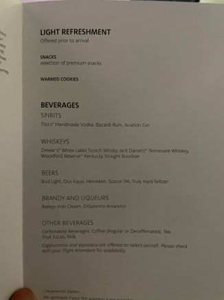 There’s generally nothing premium about the snacks anymore.