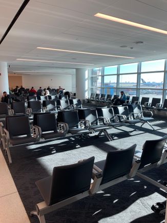 Lots of additional non-gate-specific seating 