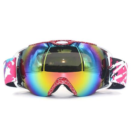 red ski goggles for adult