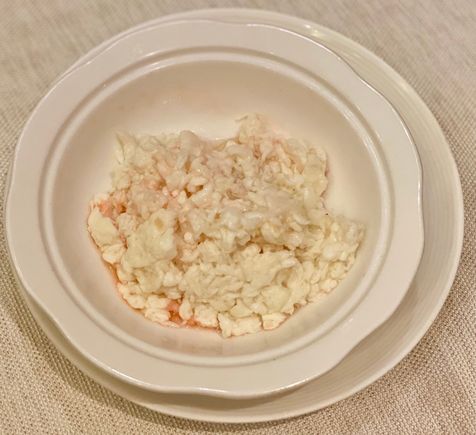 Scrambled crabmeat egg white 
