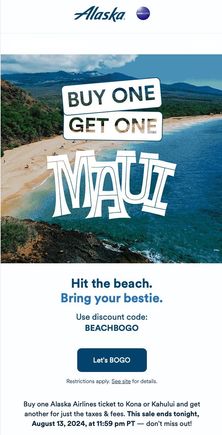 AS i giving away BOGOs to Hawai'i again...