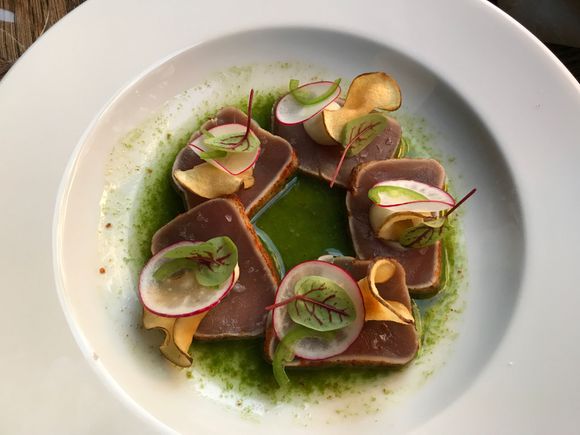 Small plate: tuna crudo