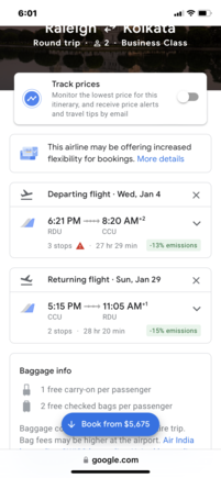 Price showing is for 2 people 
