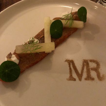 Salmon - very interesting way of presenting / serving it