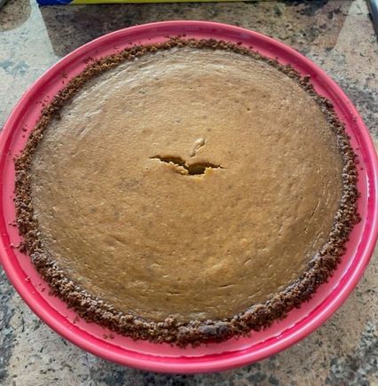 Had the last slice of pie today. Libby’s recipe with speculoos cookie pie crust. 