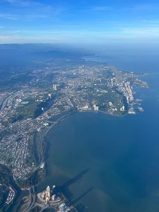 Sandakan from above.