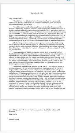 Dr Ford to Sen. Grassley  H/T Jake Tapper