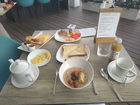 Vegan breakfast.