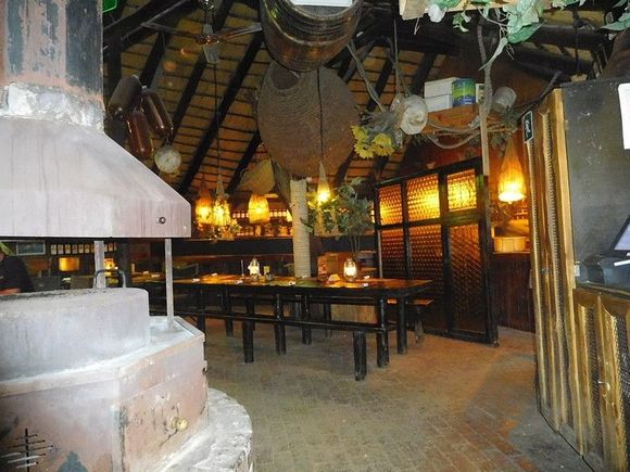 Indoors eating area