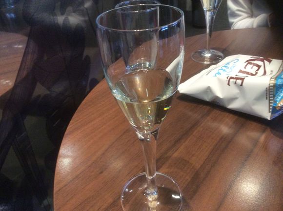 Here’s one (albeit half full) from the galleries lounge at terminal 3. Looking forward to my first A380 flight to Miami. 
