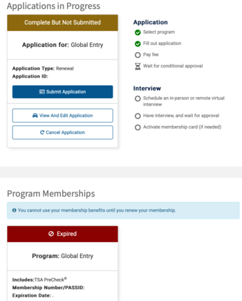 expired membership