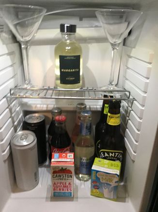 Minibar contents