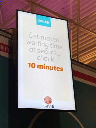 It was definately less than 10 minutes