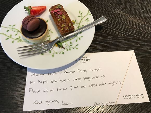 Our daily InnerCircle sweet treat was delivered at turn down
